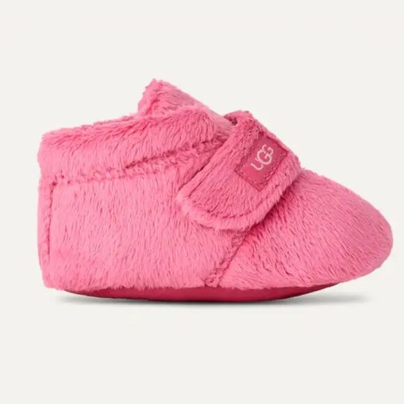 NIB UGG Bixbee Pink Baby Infant Booties - Size M - 12-18M - Picture 3 of 13